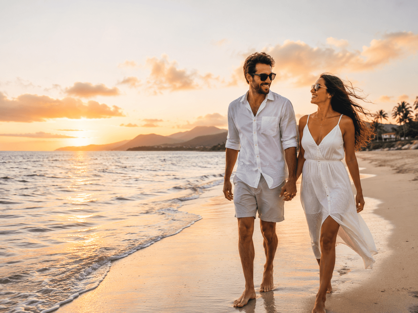 Beach Travel Couple Photo
