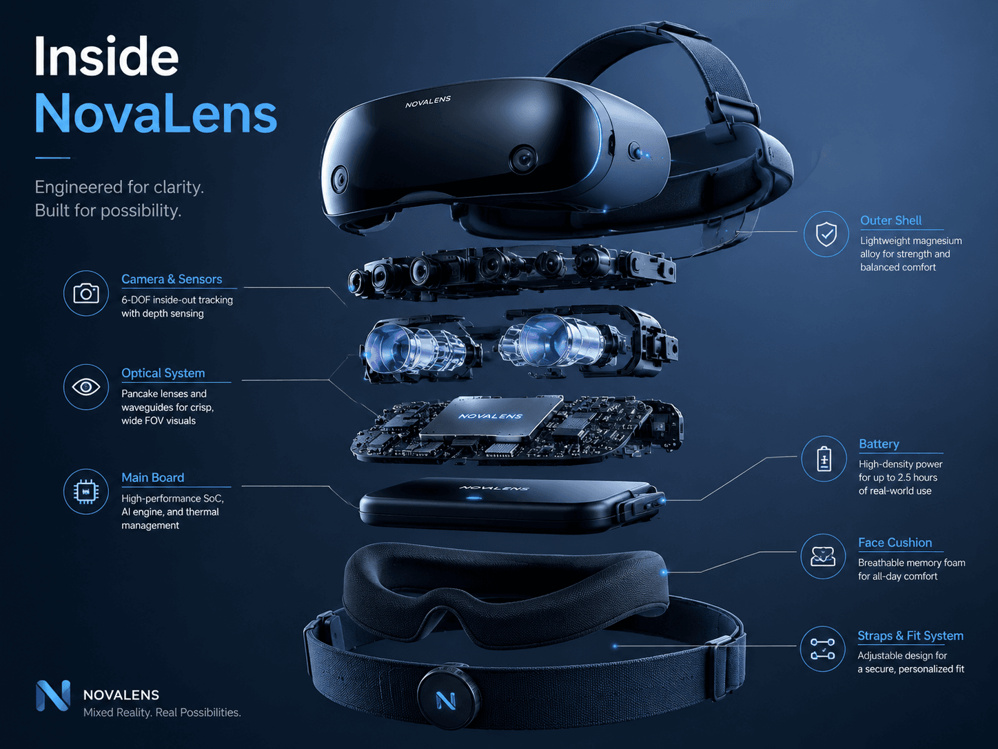 Exploded Tech Product Poster