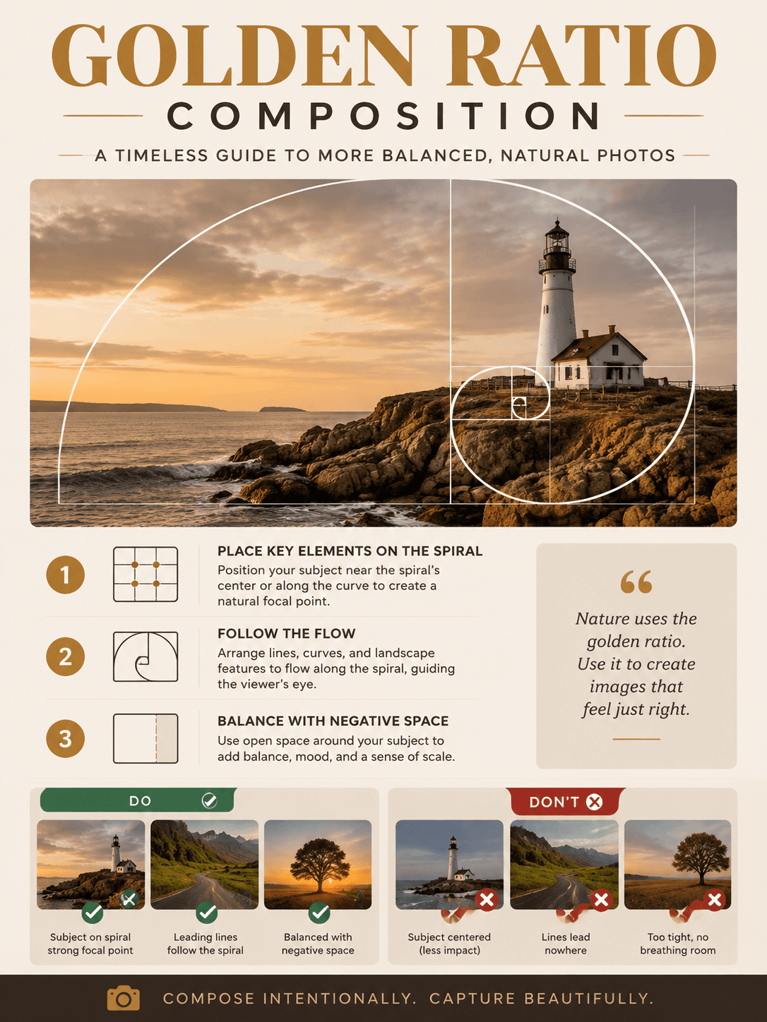 Golden Ratio Composition Poster