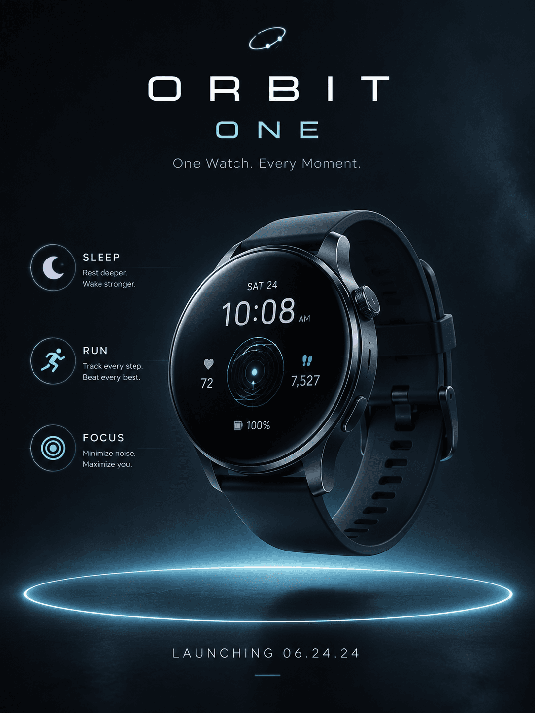 Smartwatch Launch Poster