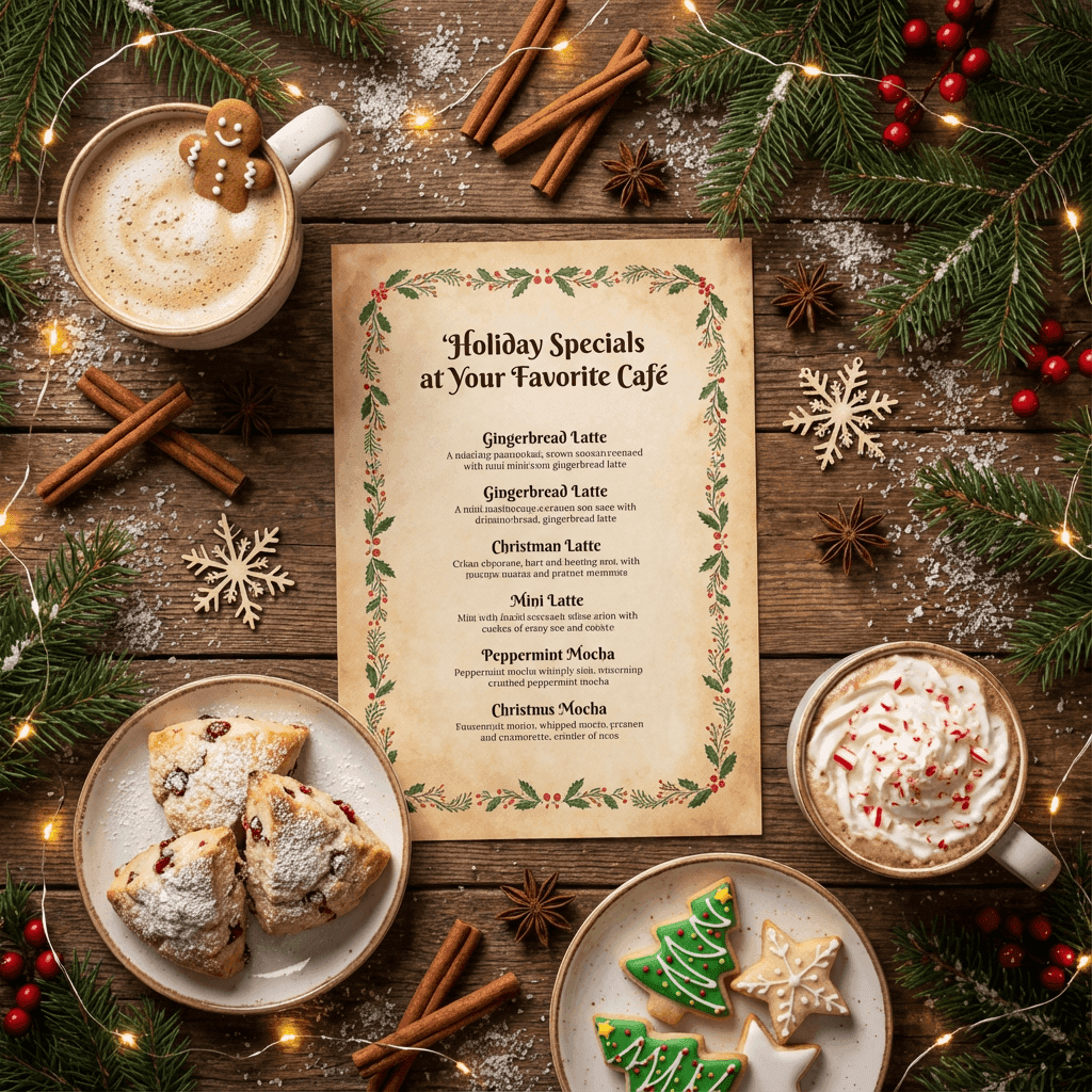 Christmas Photo holiday café