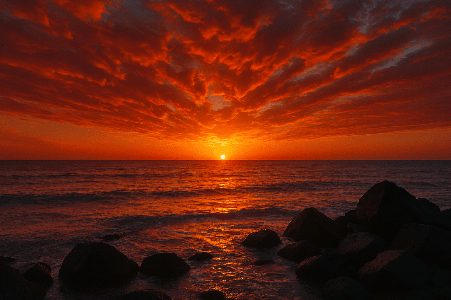 A photorealistic scene inspired by abstract painting