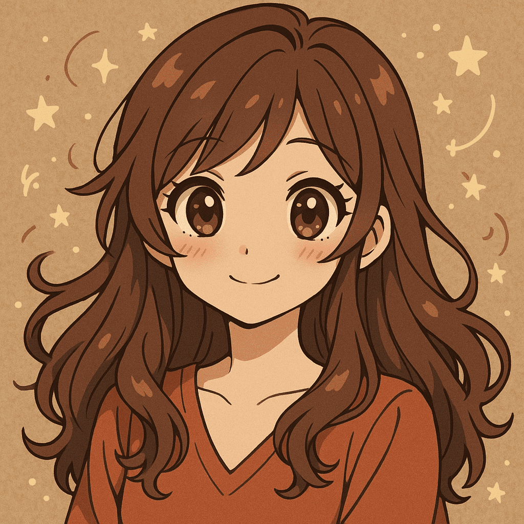 pretty woman whimsical anime style